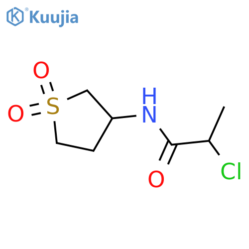 2-chloro-N-(1,1-dioxo-1λ?-thiolan-3-yl)propanamide structure