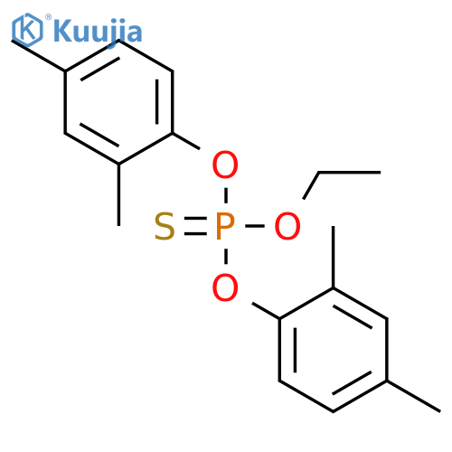 Phosphorothioic acid, O,O-bis(2,4-dimethylphenyl) O-ethyl ester structure