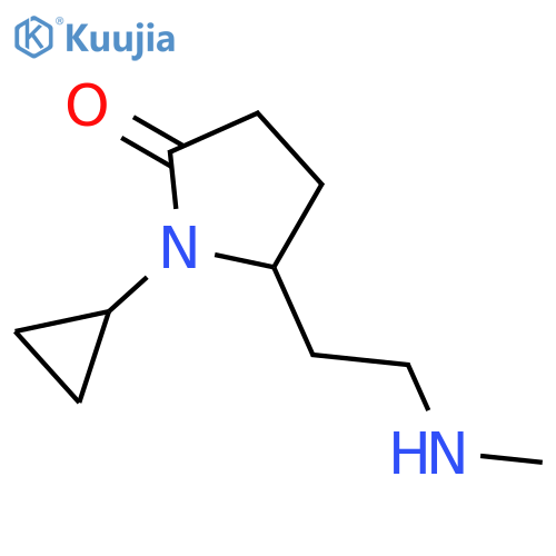 2-Pyrrolidinone, 1-cyclopropyl-5-[2-(methylamino)ethyl]- structure