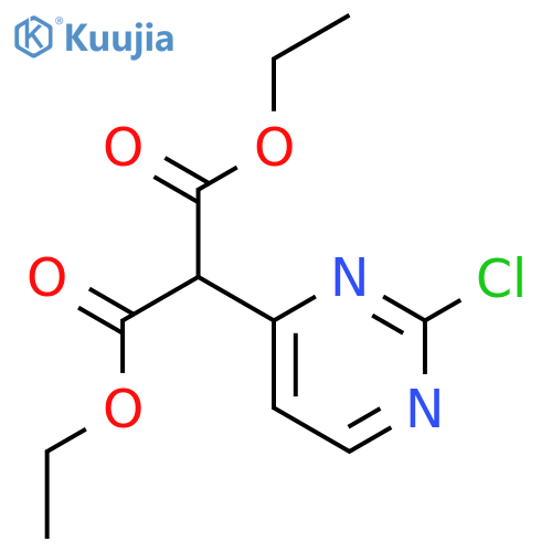 Diethyl 2-(2-chloropyrimidin-4-yl)malonate structure