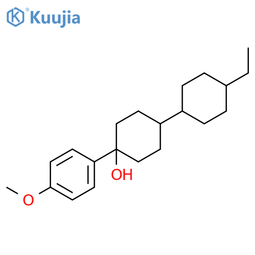 [1,1'-Bicyclohexyl]-4-ol, 4'-ethyl-4-(4-methoxyphenyl)- structure