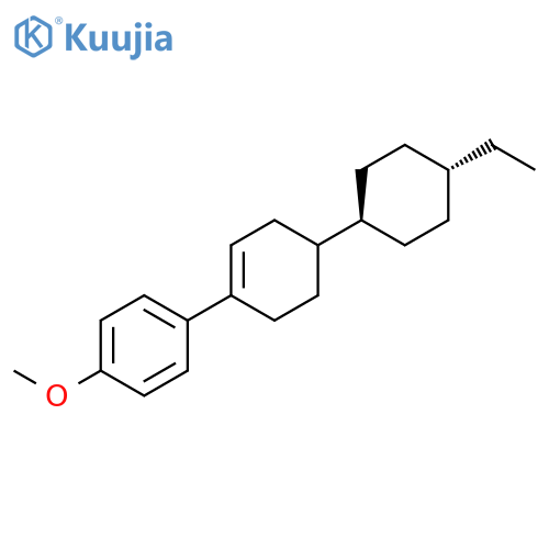 Benzene, 1-[4-(4-ethylcyclohexyl)-1-cyclohexen-1-yl]-4-methoxy-, trans- (9CI) structure