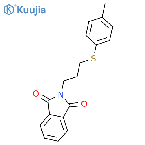 1H-Isoindole-1,3(2H)-dione, 2-[3-[(4-methylphenyl)thio]propyl]- structure