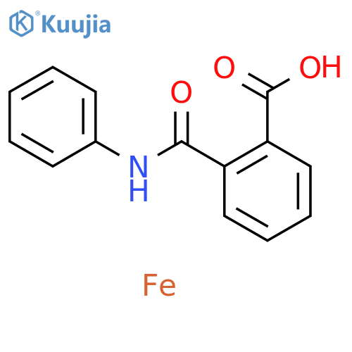 Benzoic acid, 2-[(phenylamino)carbonyl]-, iron(2+) salt (2:1) structure