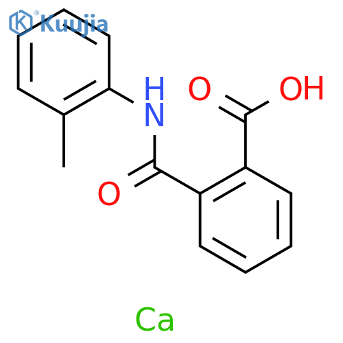 Benzoic acid, 2-[[(2-methylphenyl)amino]carbonyl]-, calcium salt (2:1) structure