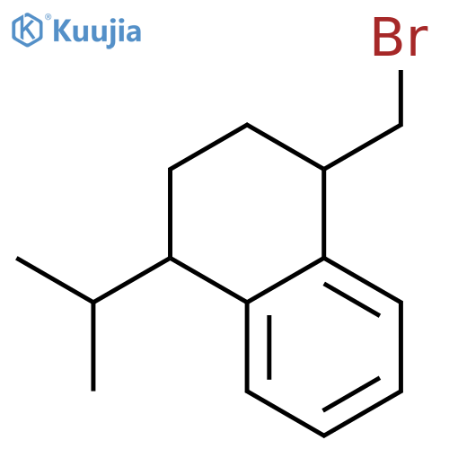 Naphthalene, 1-(bromomethyl)-1,2,3,4-tetrahydro-4-(1-methylethyl)- structure
