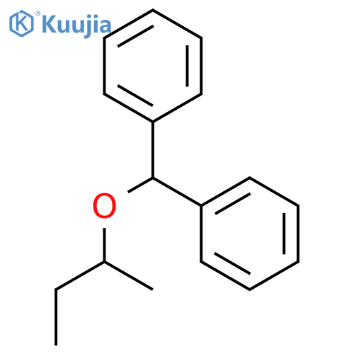 Benzene, 1,1'-[(1-methylpropoxy)methylene]bis- structure