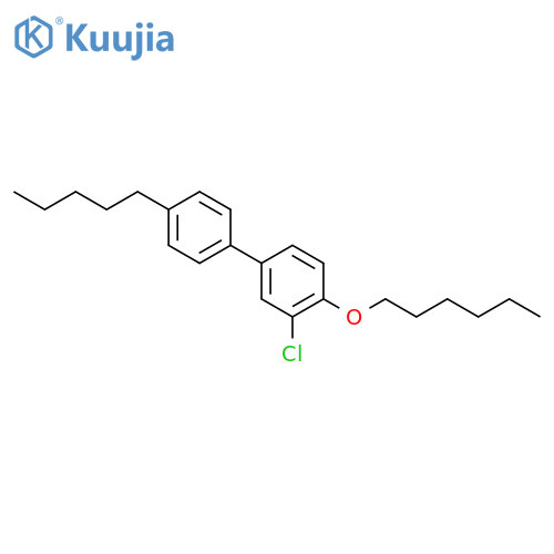 1,1'-Biphenyl, 3-chloro-4-(hexyloxy)-4'-pentyl- structure