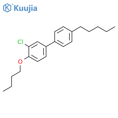 1,1'-Biphenyl, 4-butoxy-3-chloro-4'-pentyl- structure