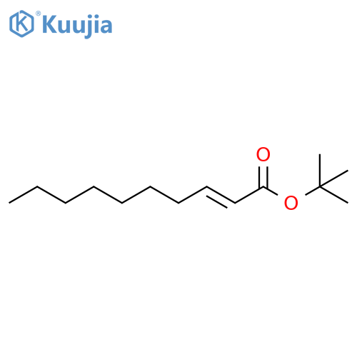 2-Decenoic acid, 1,1-dimethylethyl ester, (E)- structure