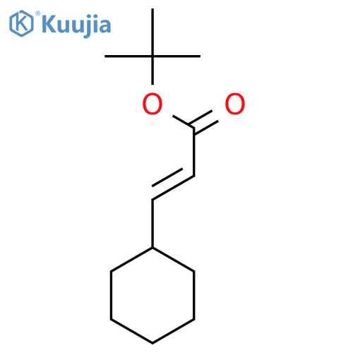 tert-butyl (2E)-3-cyclohexylprop-2-enoate structure