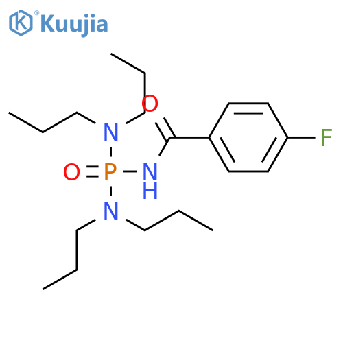 Benzamide, N-[bis(dipropylamino)phosphinyl]-4-fluoro- structure