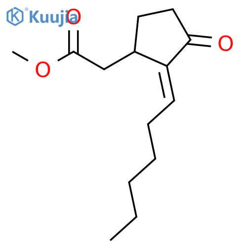 Cyclopentaneacetic acid, 2-hexylidene-3-oxo-, methyl ester, (2Z)- structure