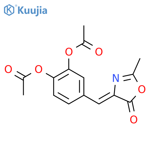 4-(3,4-Diacetoxybenzal)-2-methyl-5-oxazolone structure
