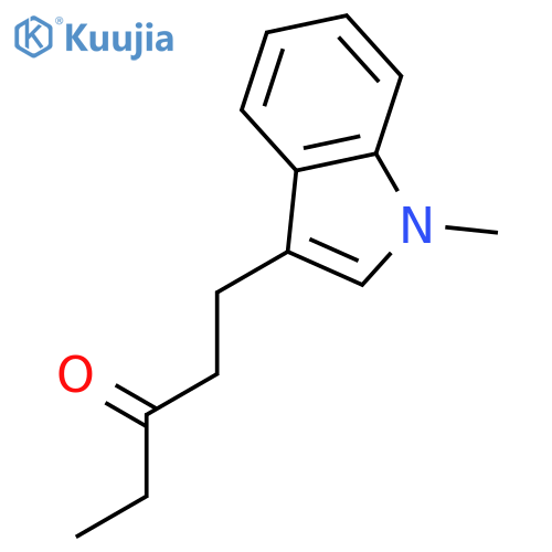 3-Pentanone, 1-(1-methyl-1H-indol-3-yl)- structure