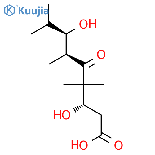 Nonanoic acid, 3,7-dihydroxy-4,4,6,8-tetramethyl-5-oxo-, (3S,6S,7R)- structure