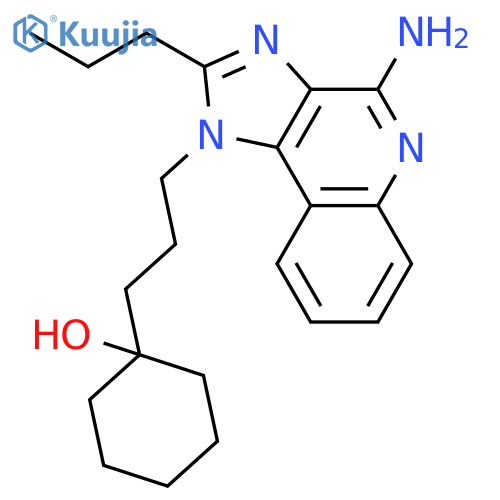 Cyclohexanol,1-[3-(4-amino-2-propyl-1H-imidazo[4,5-c]quinolin-1-yl)propyl]- structure