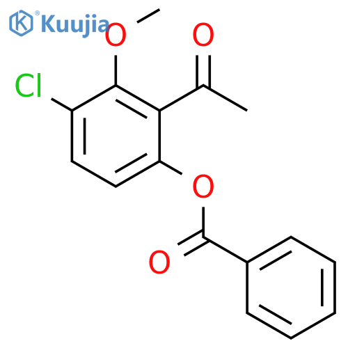 Ethanone, 1-[6-(benzoyloxy)-3-chloro-2-methoxyphenyl]- structure