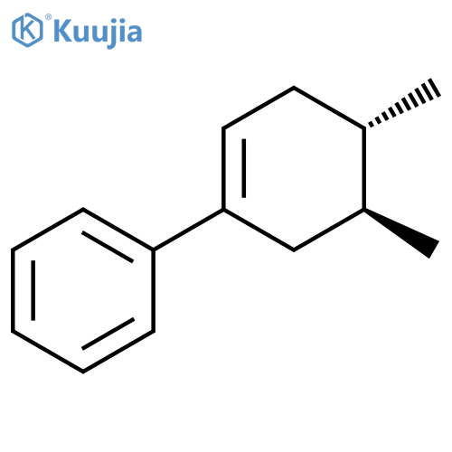 Benzene, (4,5-dimethyl-1-cyclohexen-1-yl)-, trans- (9CI) structure