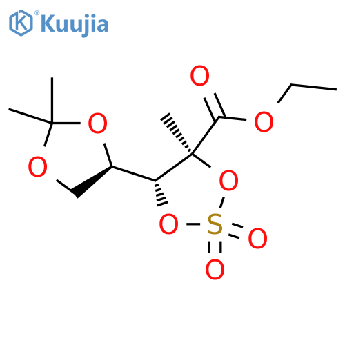 2-C-Methyl-4,5-O-(1-methylethylidene)-D-arabinonic AcidEthyl Ester Cyclic Sulfate structure