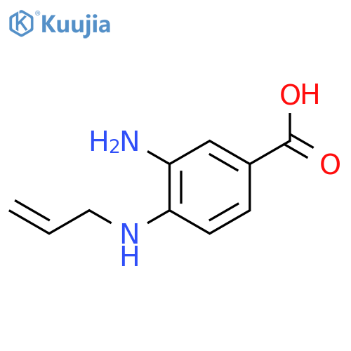 BENZOIC ACID, 3-AMINO-4-(2-PROPENYLAMINO)- structure