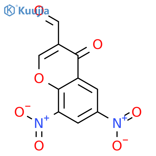4H-1-BENZOPYRAN-3-CARBOXALDEHYDE, 6,8-DINITRO-4-OXO- structure