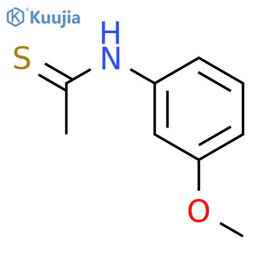 Ethanethioamide, N-(3-methoxyphenyl)- structure