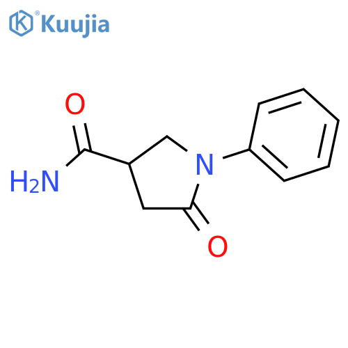 5-Oxo-1-phenylpyrrolidine-3-carboxaMide structure