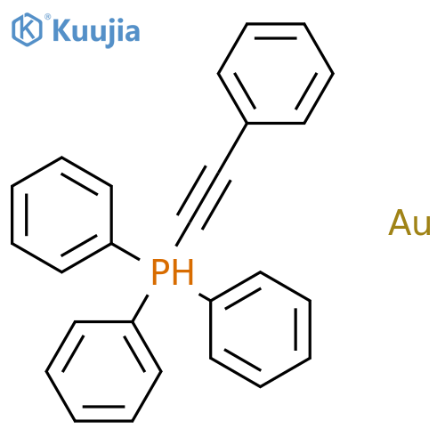 Gold, (phenylethynyl)(triphenylphosphine)- structure
