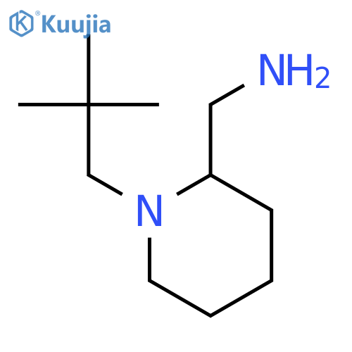 1-1-(2,2-dimethylpropyl)piperidin-2-ylmethanamine structure