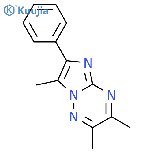 Imidazo[1,2-b][1,2,4]triazine,2,3,7-trimethyl-6-phenyl- structure
