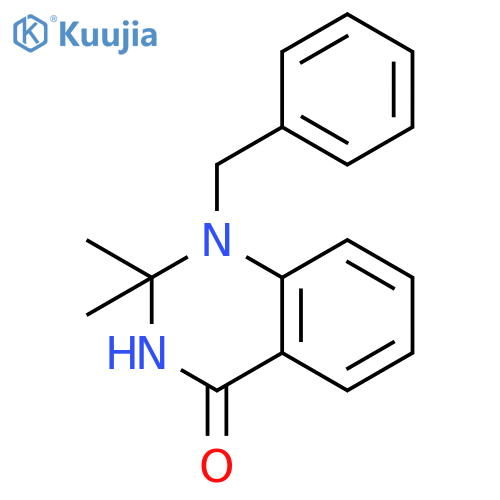 4(1H)-Quinazolinone, 2,3-dihydro-2,2-dimethyl-1-(phenylmethyl)- structure
