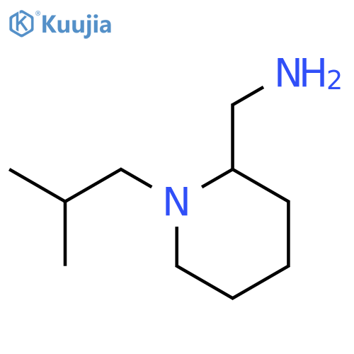 (1-isobutylpiperidin-2-yl)methanamine structure