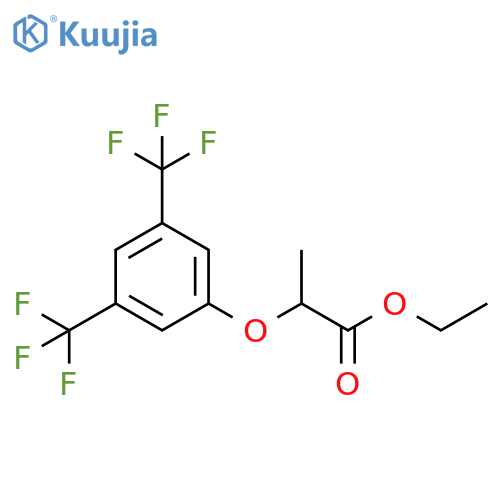 Ethyl 2-[3,5-bis(trifluoromethyl)phenoxy]-propionate structure