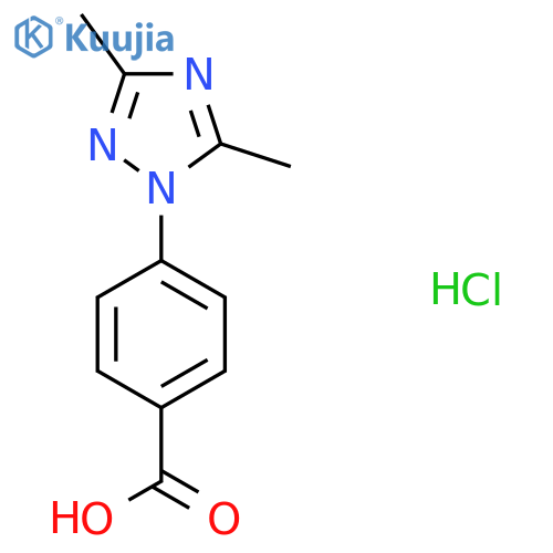 4-(dimethyl-1H-1,2,4-triazol-1-yl)benzoic acid hydrochloride structure