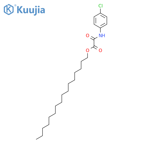 Acetic acid, [(4-chlorophenyl)amino]oxo-, hexadecyl ester structure