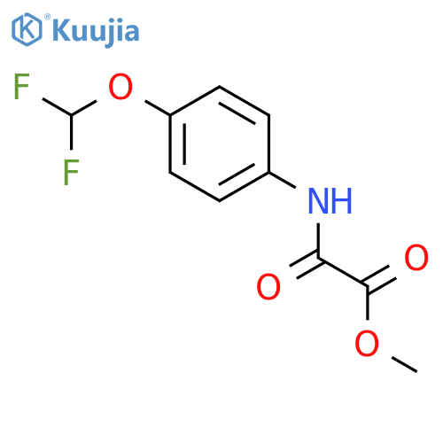 Acetic acid, [[4-(difluoromethoxy)phenyl]amino]oxo-, methyl ester structure