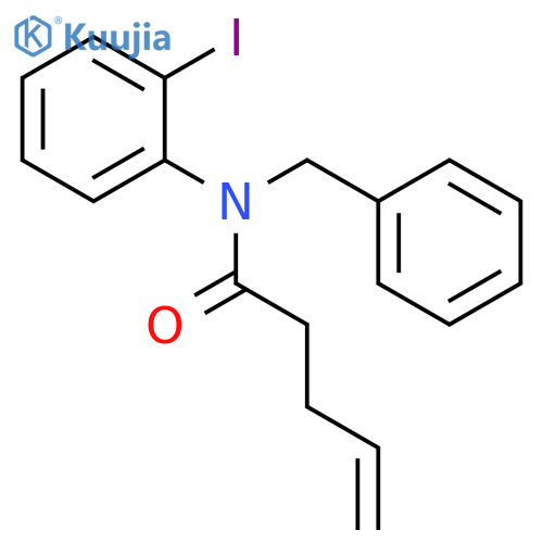 4-PENTENAMIDE, N-(2-IODOPHENYL)-N-(PHENYLMETHYL)- structure