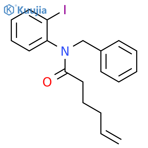 5-Hexenamide, N-(2-iodophenyl)-N-(phenylmethyl)- structure