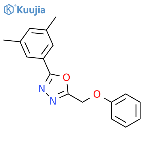 1,3,4-Oxadiazole, 2-(3,5-dimethylphenyl)-5-(phenoxymethyl)- structure