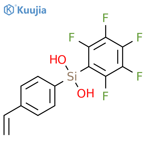SILANEDIOL, (4-ETHENYLPHENYL)(PENTAFLUOROPHENYL)- structure