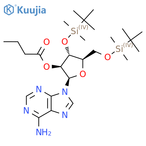 9-(2-O-butyryl-beta-d-arabinofuranosyl)adenine structure