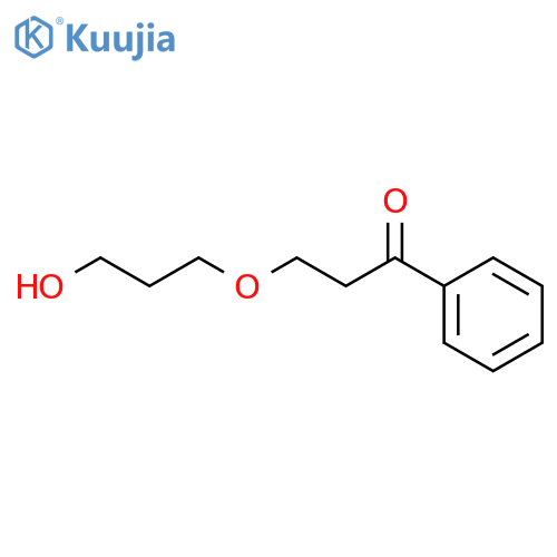 1-PROPANONE, 3-(3-HYDROXYPROPOXY)-1-PHENYL- structure