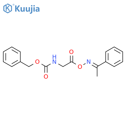 Carbamic acid, [2-oxo-2-[[(1-phenylethylidene)amino]oxy]ethyl]-, phenylmethyl ester, (E)- (9CI) structure