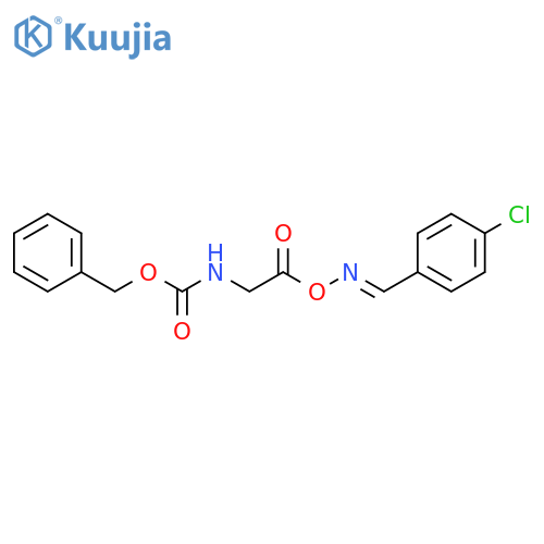 Carbamic acid, [2-[[[(4-chlorophenyl)methylene]amino]oxy]-2-oxoethyl]-, phenylmethyl ester, (E)- (9CI) structure
