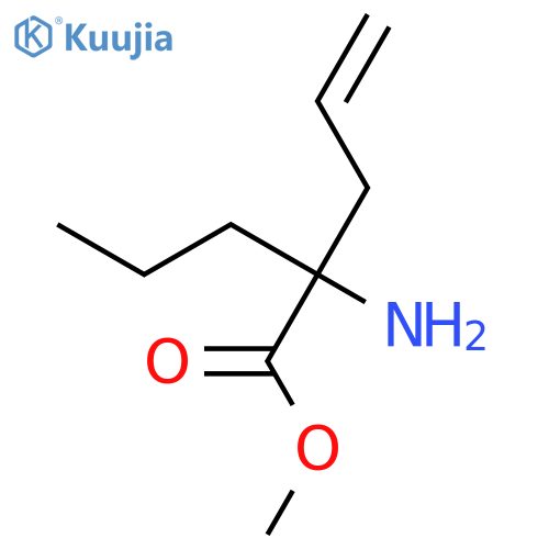 4-Pentenoic acid, 2-amino-2-propyl-, methyl ester, (-)- structure