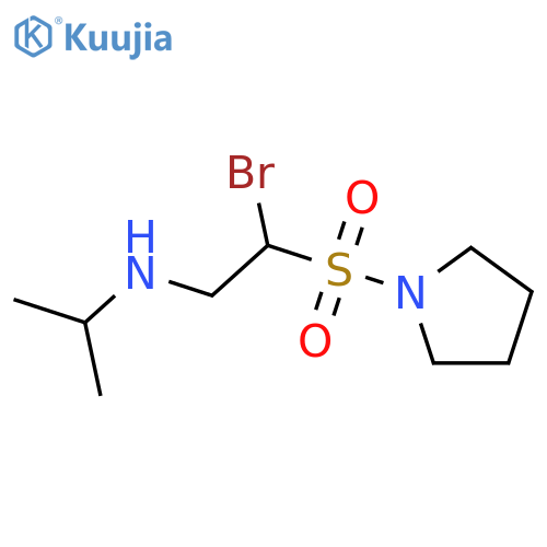Pyrrolidine, 1-[[1-bromo-2-[(1-methylethyl)amino]ethyl]sulfonyl]- structure