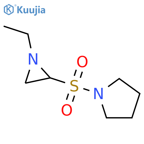 Pyrrolidine, 1-[(1-ethyl-2-aziridinyl)sulfonyl]- structure