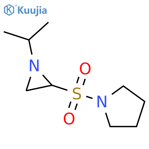 Pyrrolidine, 1-[[1-(1-methylethyl)-2-aziridinyl]sulfonyl]- structure