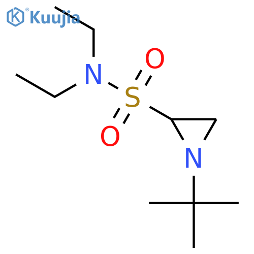 2-Aziridinesulfonamide, 1-(1,1-dimethylethyl)-N,N-diethyl- structure
